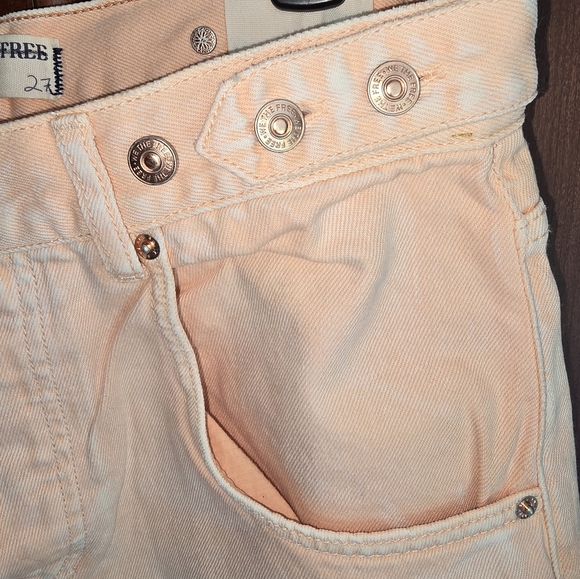 Free People peach colored jeans size 27 - Picture 6 of 8